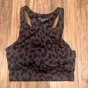 Allfenix leopard print sports bra-Large
